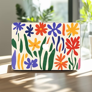 Henri Matisse Style MacBook Pro 14 Case Flower Mac Book Air 13 inch Pro 16 15&quot; M1 M2 M3 M4 Art 2025 2024 Colorful A3241 A2179 A3401 Floral