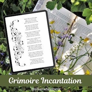 Incantation Protection & Blessing with Grimoire and BOS Title pages,  printable .pdf page size 8.5 x 11