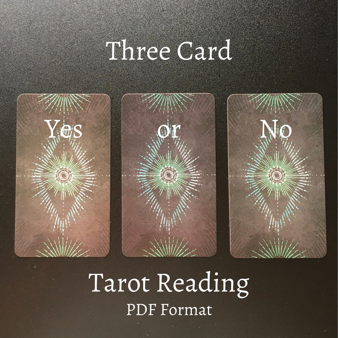 Three Card Yes or No Tarot Reading Magical Divination Etsy
