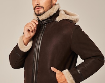 B Aviator Jacket B2 Sheepskin Bomber Jacket Men's Sheepskin