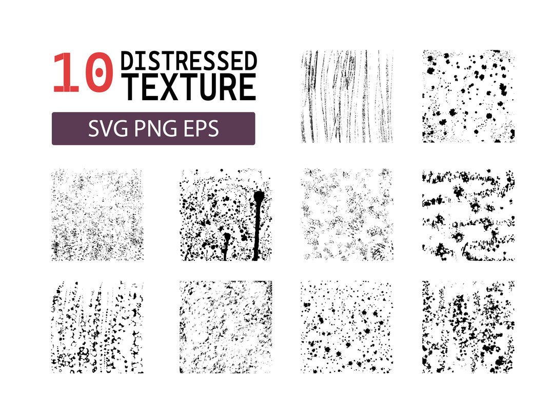 Unique and Versatile Distressed SVG Digital File - Perfect for Crafts ...