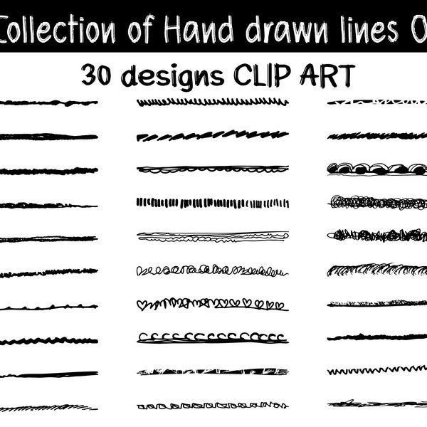 Hand-drawn lines SVG, brush and stroke line, an element for use in design.