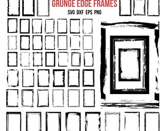 50 Vintage Grunge Frame SVG - Rustic Border Clipart for DIY Projects