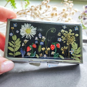 cute pill box, 7 day pill box, 7 day pill organizer, pill box strawberry, 7 day pill case, gift for grandma, soul sister gift,