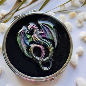large pill box, pill box dragon, pill organizer, big pill box, 7 day pill box, 7 day pill organizer, gift for dragon lover