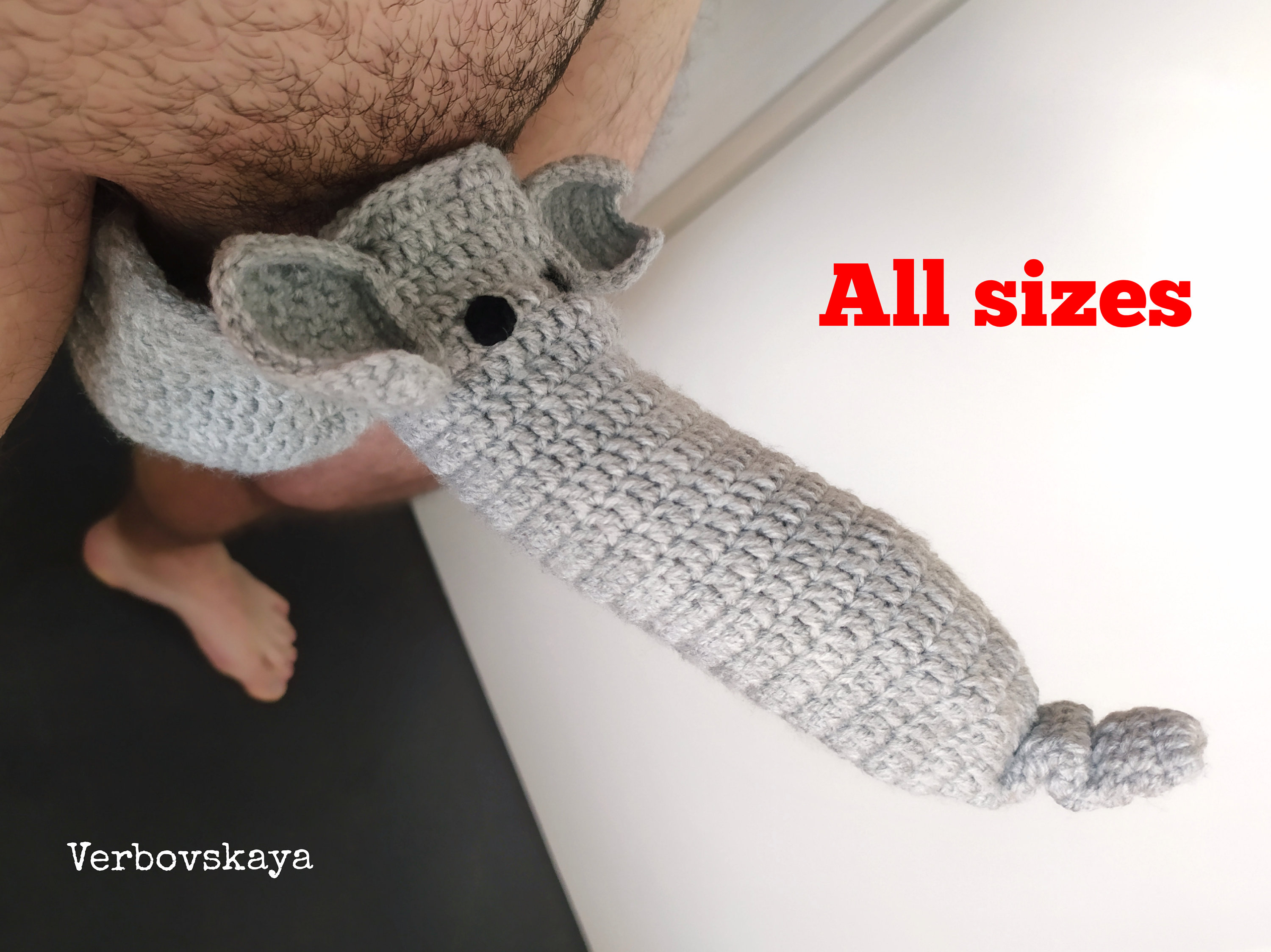 Crochet Willy Warmer Elephant Penis Costume Heater Cock Sock Sex Pic Hd