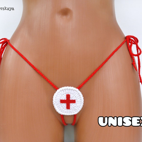 Uncensored extreme open crotch bikini Mini micro tiny bikini thong Lingerie extreme Naughty sexy nurse costume Matured role play doctor game