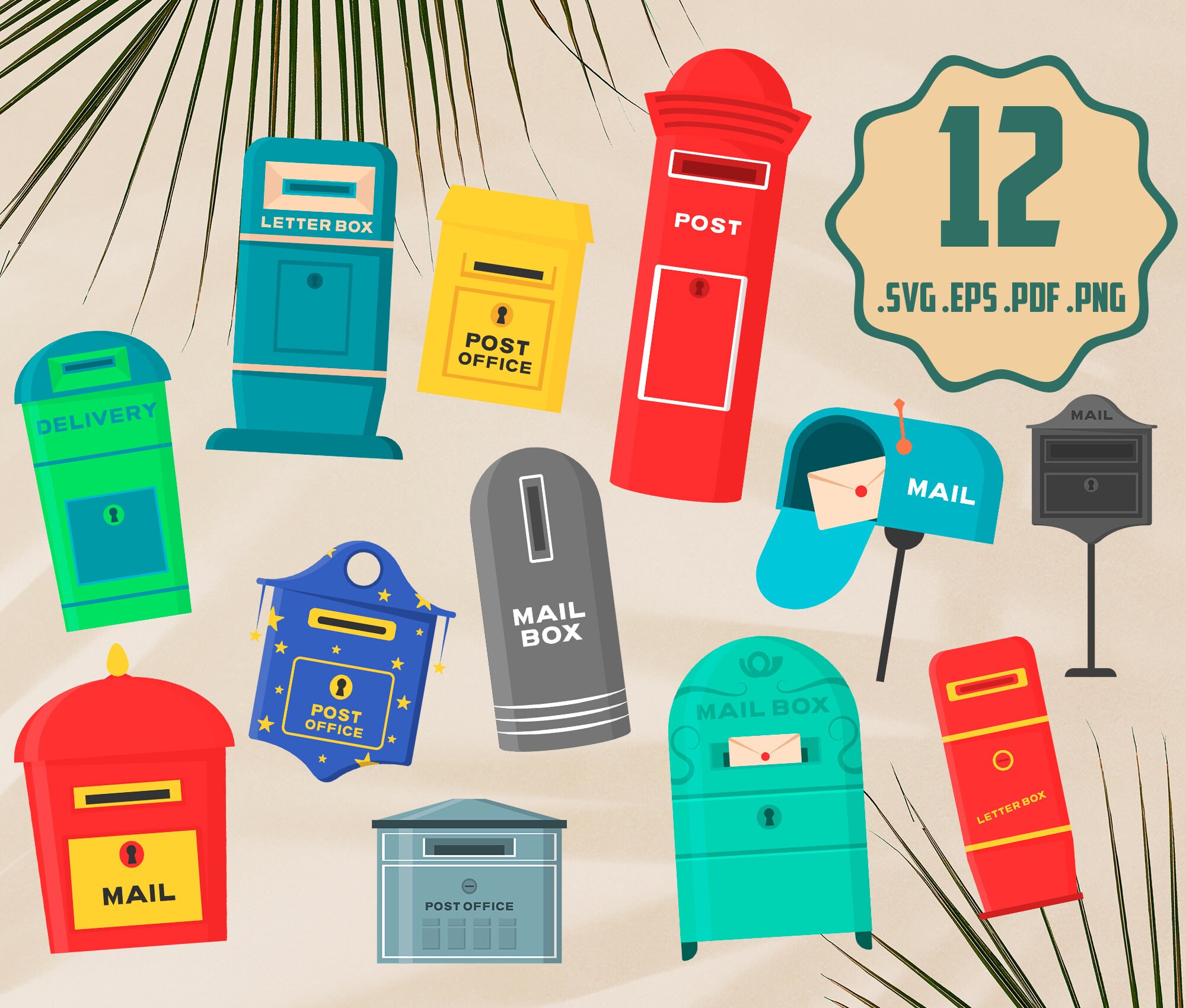 Mailbox Svgmailbox Svg Silhouette Mail Svg Letter Svg - Etsy