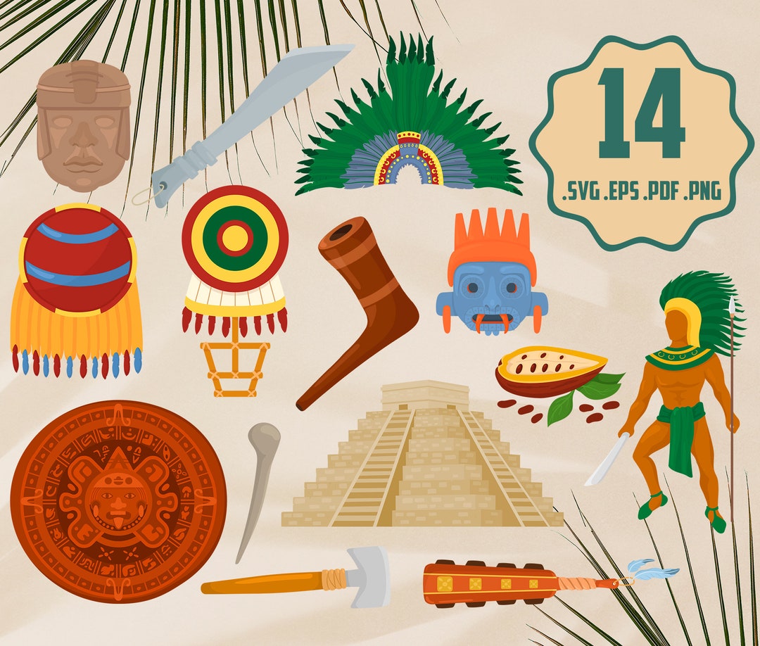 Mayan Traditional SVG Set Ethnic Traditional Symbols EPS - Etsy