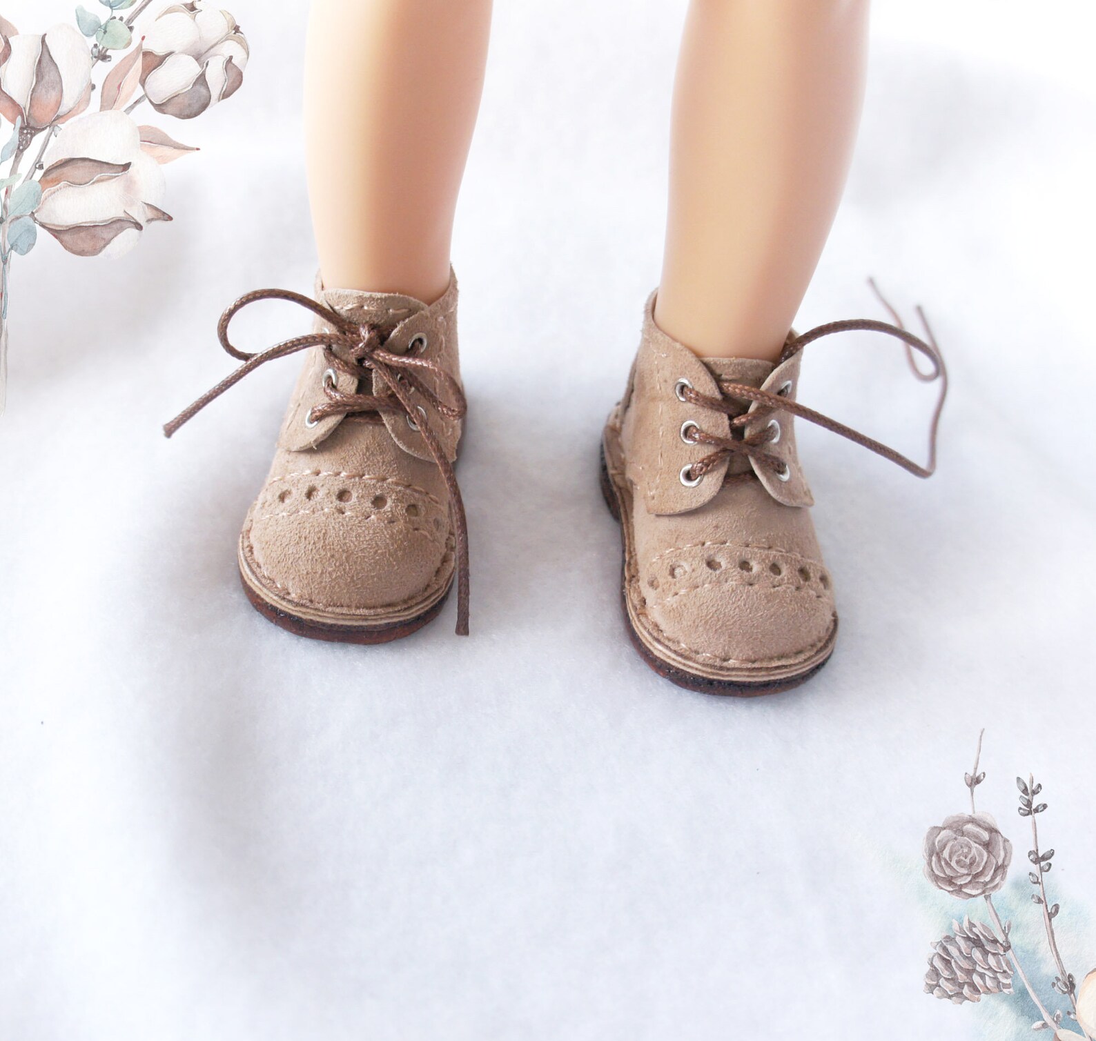 Bottes En Velours Pour Poupée 46 Cm - Uteruik Accessoire Poupée American Girl