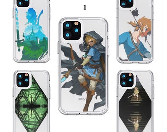 Legend Of Zelda iPhone 15 Pro Max Custodia Anime Acrilico Custodia Galaxy S23 Ultra Custodia iPhone 14 Pro Max Custodia iPhone 11 Custodia iPhone 13 Custodia trasparente