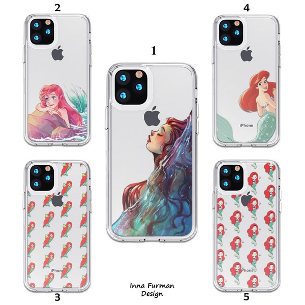 Disney Princess iPhone 15 Pro Max Case Ariel Acrylic Case Galaxy S23 Ultra Case iPhone 14 Pro Max Case iPhone 11 Case iPhone 13 Clear Case
