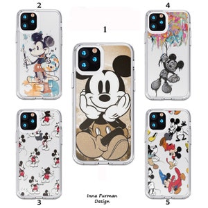 Topolino iPhone 15 Pro Max Custodia Disney Acrilico Custodia Galaxy S23 Ultra Custodia iPhone 14 Pro Max Custodia iPhone 11 Custodia iPhone 13 Custodia trasparente