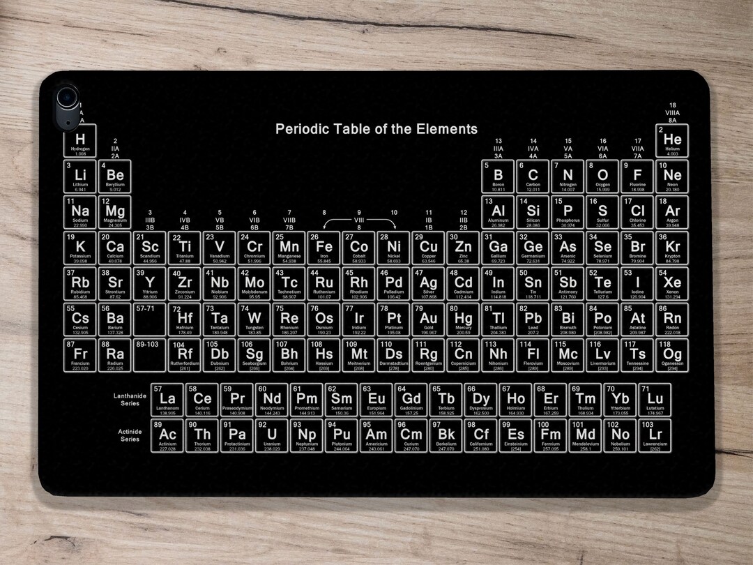Periodic Table iPad Case With Pencil Holder iPad Air 5 Case iPad 10.9