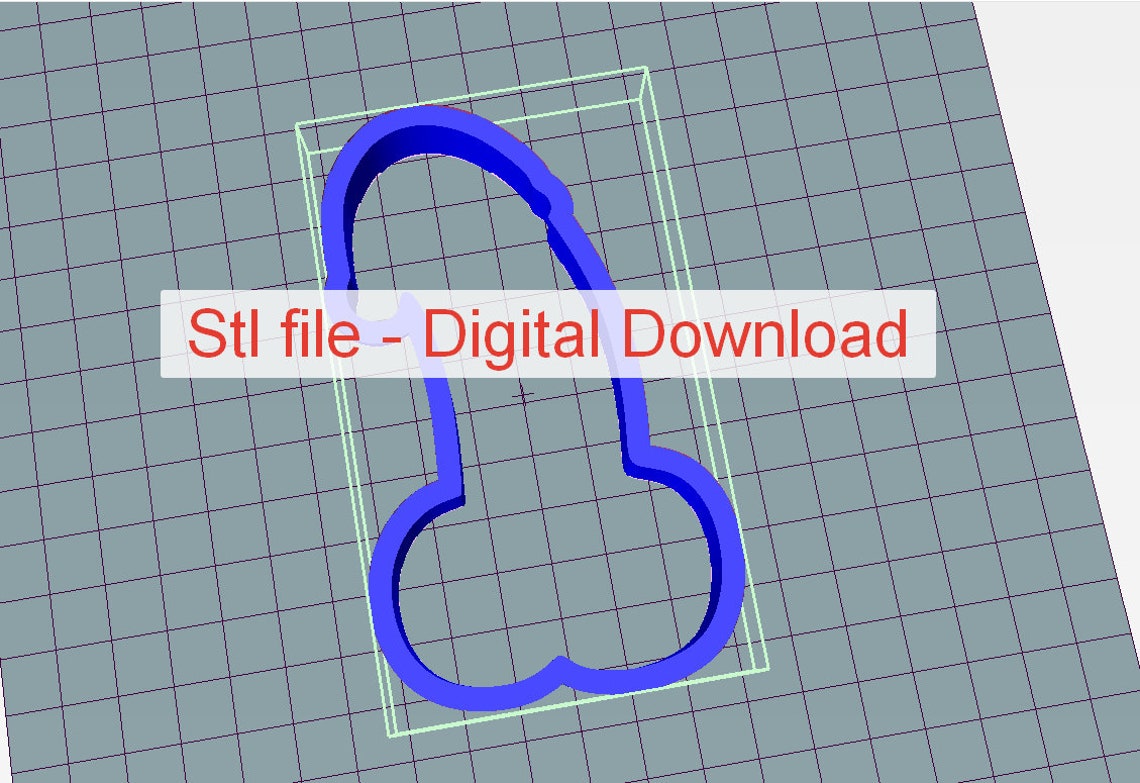 Penis STL File for 3D Printing Cookie Cutters Digital | Etsy