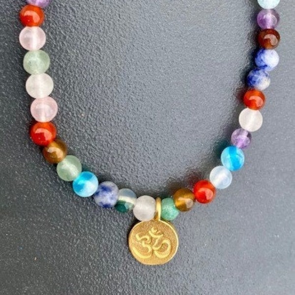 Bracelet pierres naturelles Rainbow chakras