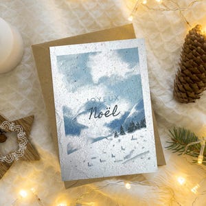 Carte de Noël montagne