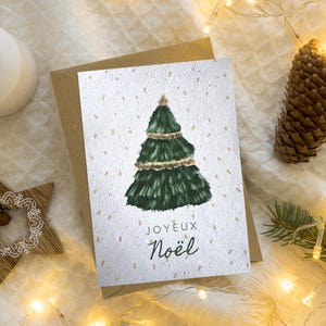 Carte de Noël sapin