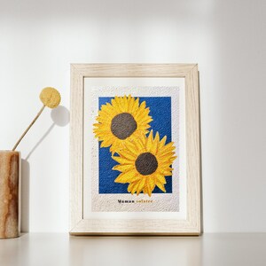 Carte illustration tournesol