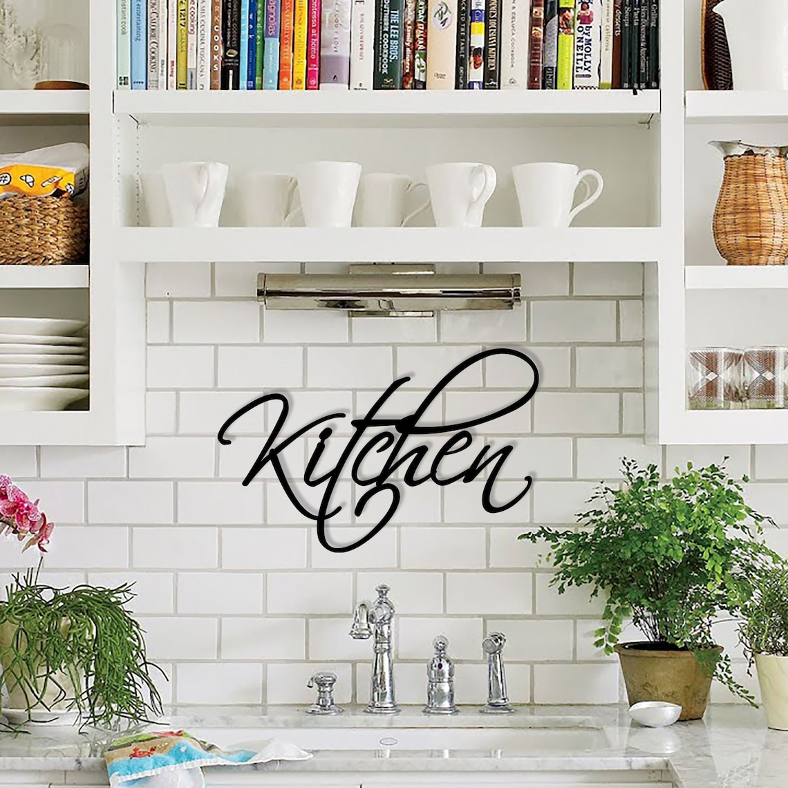 Kitchen sign Metal wall art Cottagecore decor Outdoor decor Etsy