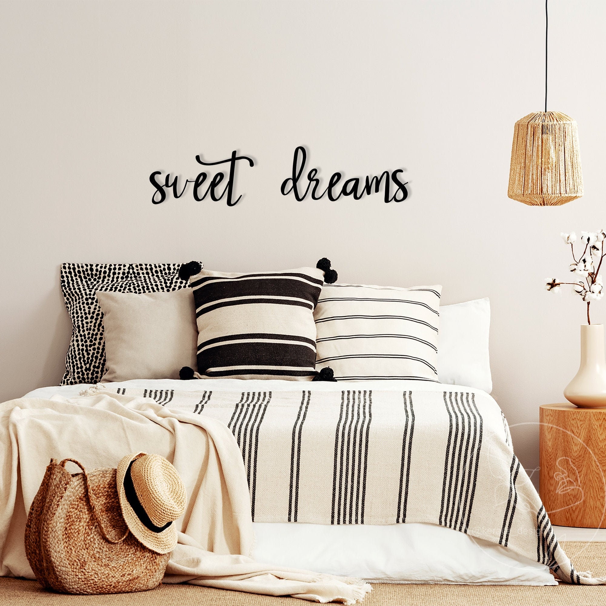 Schlafzimmer Wand dekor über dem Bett Überbett Dekor Sweet | Etsy