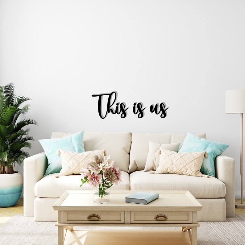 This is us sign Metal wall art This is us letters This is Etsy