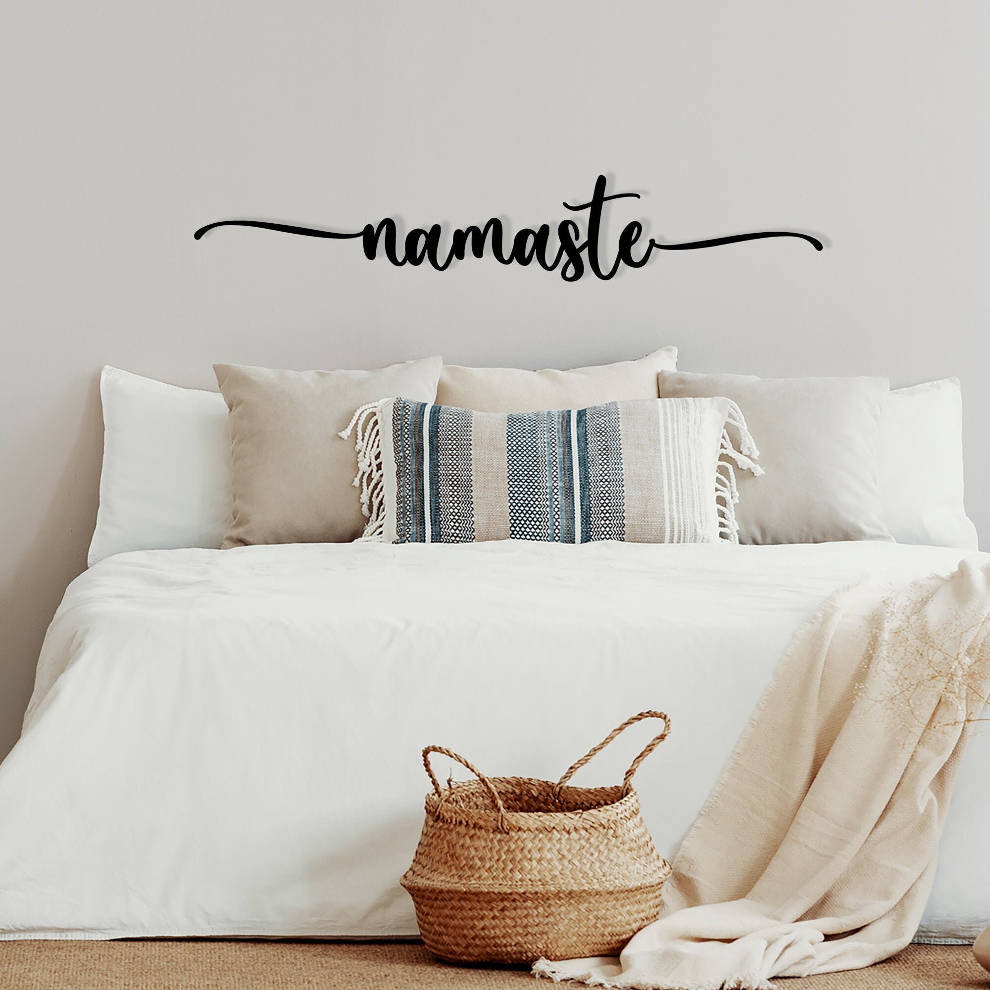 Boho wall decor Namaste Wall Art Indie room decor Namaste Etsy