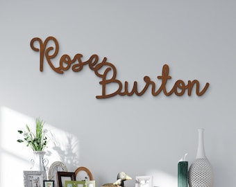 Custom text wood wall sign, Cut out wood sign, Custom wood words,Custom quote wood sign,Custom name wood wall art,Personalized wood wall art