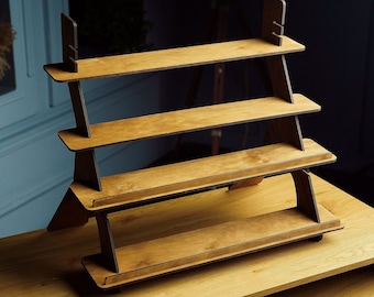 Craft show display, Craft fair display stand, Portable display shelves, Wood retail display, Wood display rack, Showcase stand