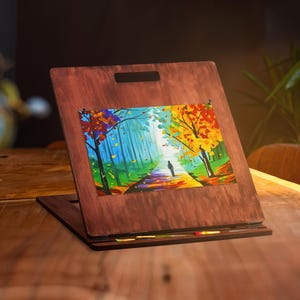 Portable easel drawing, Drawing board, Drawing easel, Sketch easel, Wooden easel stand, Sketching board, Table easel stand, Drafting board