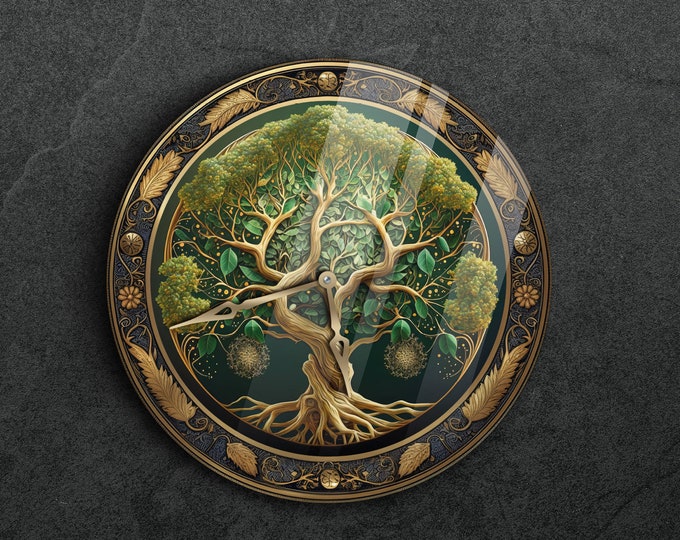 Tree of life clock, Tree wall clock, Celtic wall clock, Irish wall clock, Forest wall clock, Unique wall clock, Decorative clock