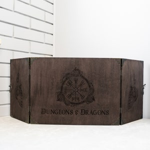 Écran Donjons et Dragons, Écran dnd en bois, Écran dm en bois, Écran maître de donjon, Écran dm personnalisé, Écran dm Dnd