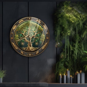 Tree of life clock, Tree wall clock, Celtic wall clock, Irish wall clock, Forest wall clock, Unique wall clock, Decorative clock image 2