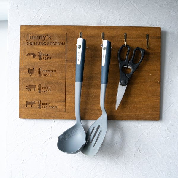 Bbq Utensil Holder Etsy