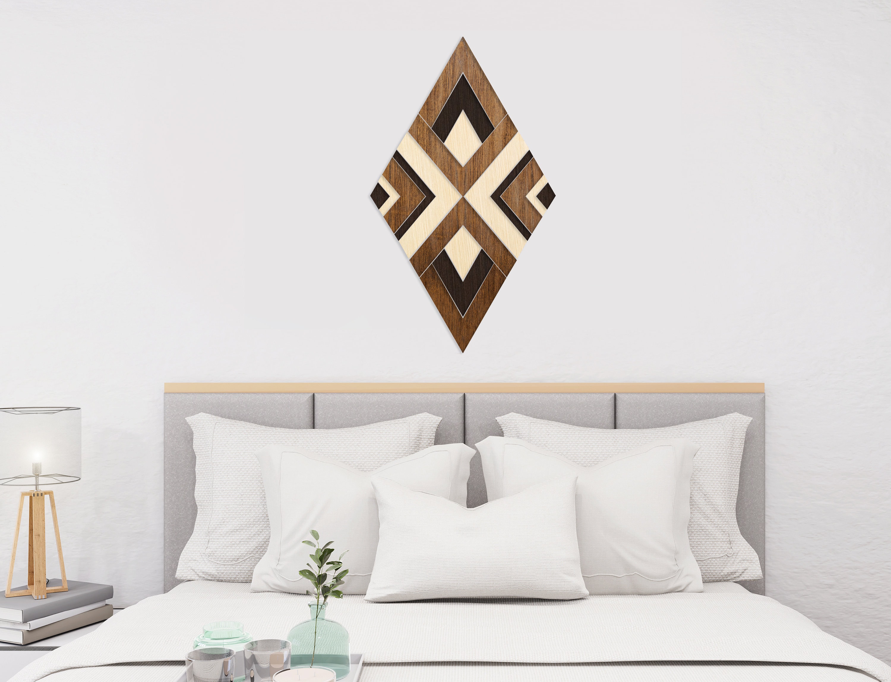 Native Wood Wall Art Geometric Wood Wall Decor Reclaimed Etsy