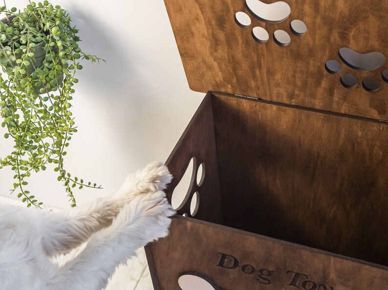 Wooden Dog Toy Boxdog Toys Storagepet Toy Storagepet Toy Etsy