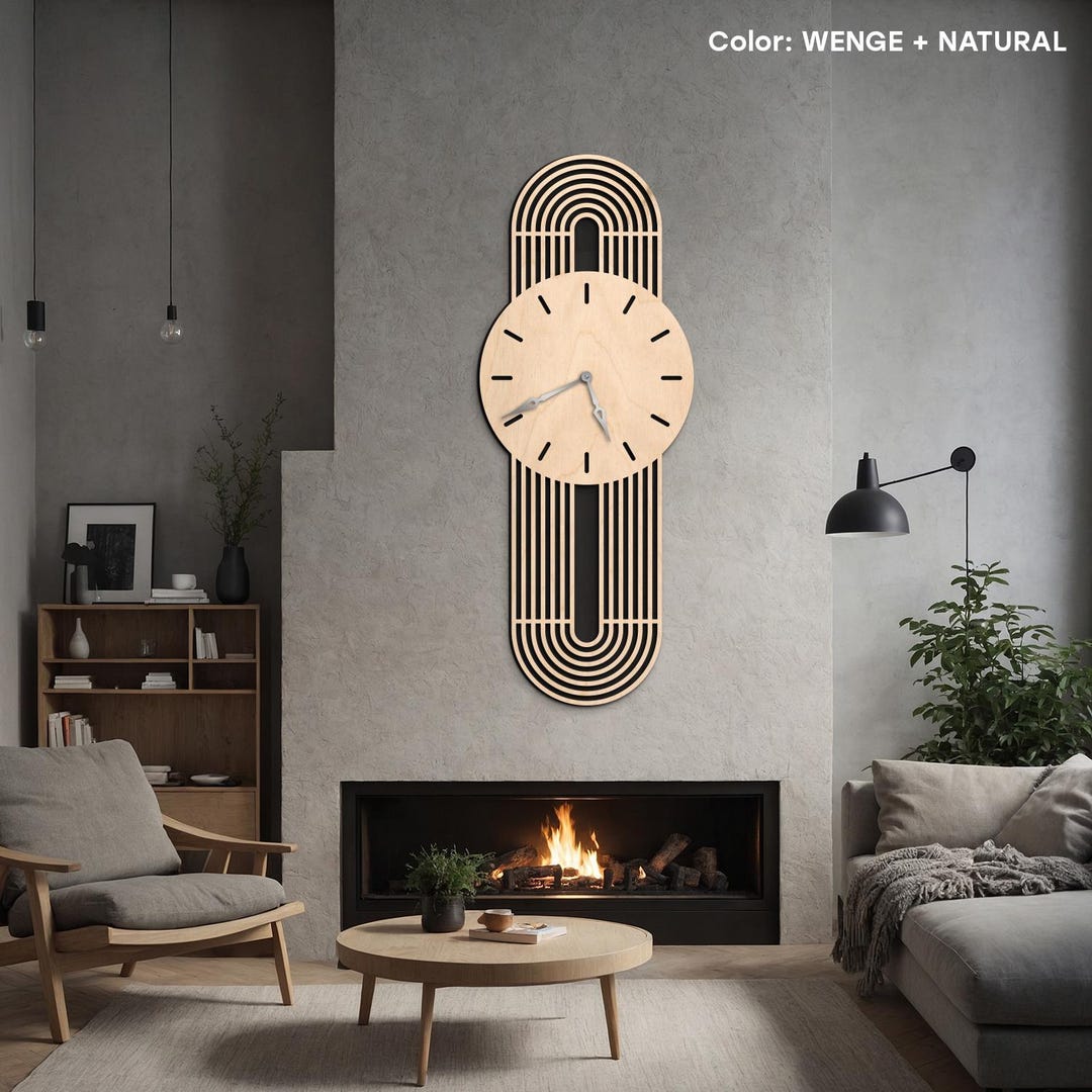 Modern Big Wall Clock, Oblong Wall Clock, Large Wall Clock,wall Clock