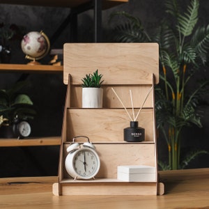 Retail displaystandaard, Houten displaystandaard, Gelaagde displaystandaard, Aanrecht displayrek, Craft show displayrek, Craft displayplank