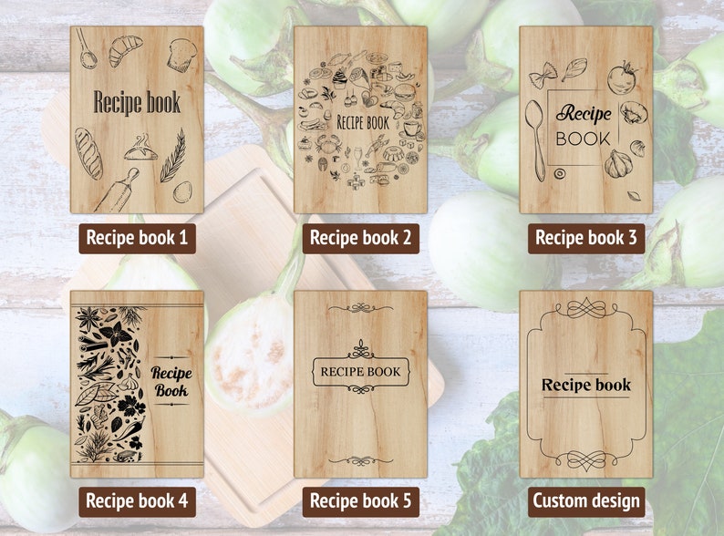 Custom recipe book,Recipe binder 3 ring,Family recipe book,Blank recipe book,Wood recipe book,Personalized recipe book,Recipe journal image 5