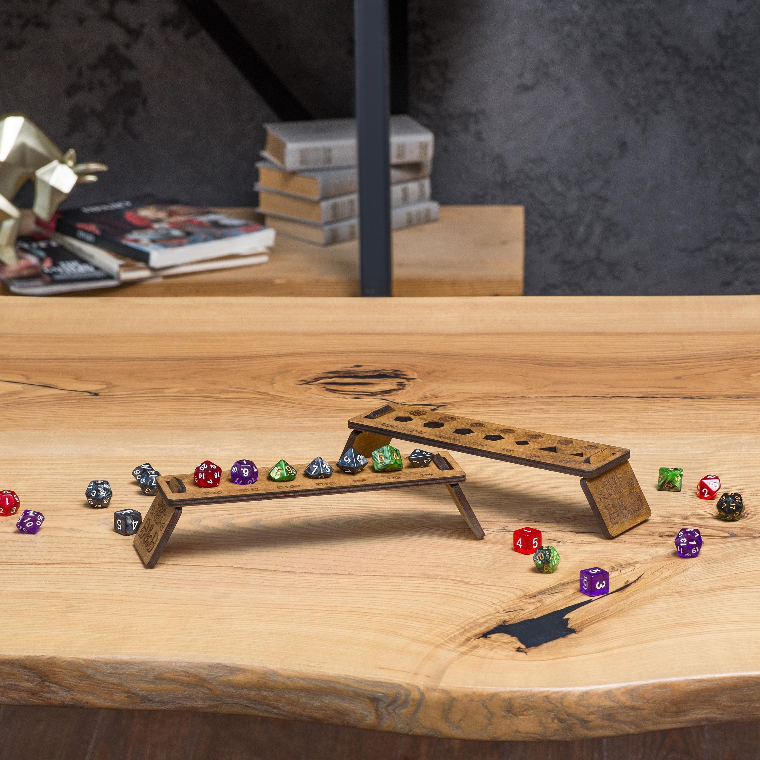 Dice Display Rack, Dice Display Stand, Wooden Dice Holder, Dnd Dice ...