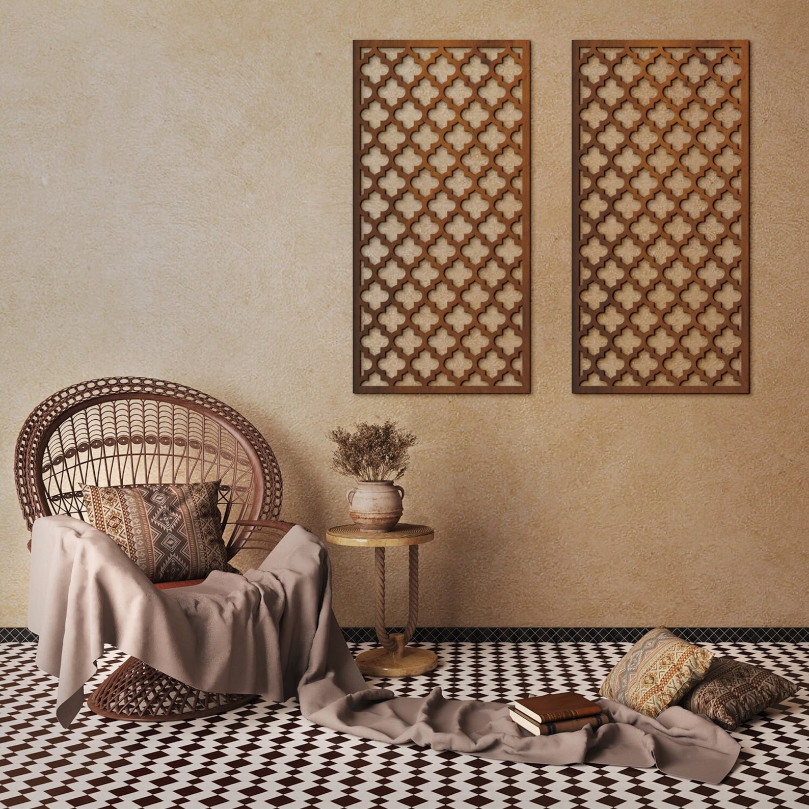 Moroccan Wall Panel, Arabic Panels, Moroccan Style Decor, Decorative ...
