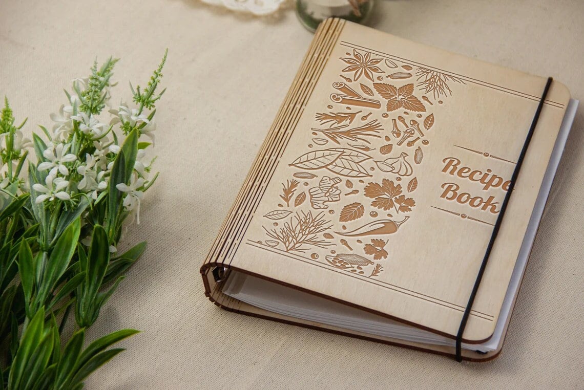 Custom recipe book,Recipe binder 3 ring,Family recipe book,Blank recipe book,Wood recipe book,Personalized recipe book,Recipe journal