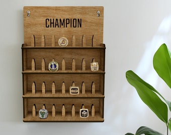 Custom Baseball ring holder, Sports ring display, Football ring holder, Championship Ring display case, Baseball Ring storage