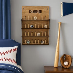 Benutzerdefinierte Sportringhalter, Baseballring-Präsentationsständer, Meisterring-Organizer, Fußballring-Aufbewahrung, Ringregal aus Holz