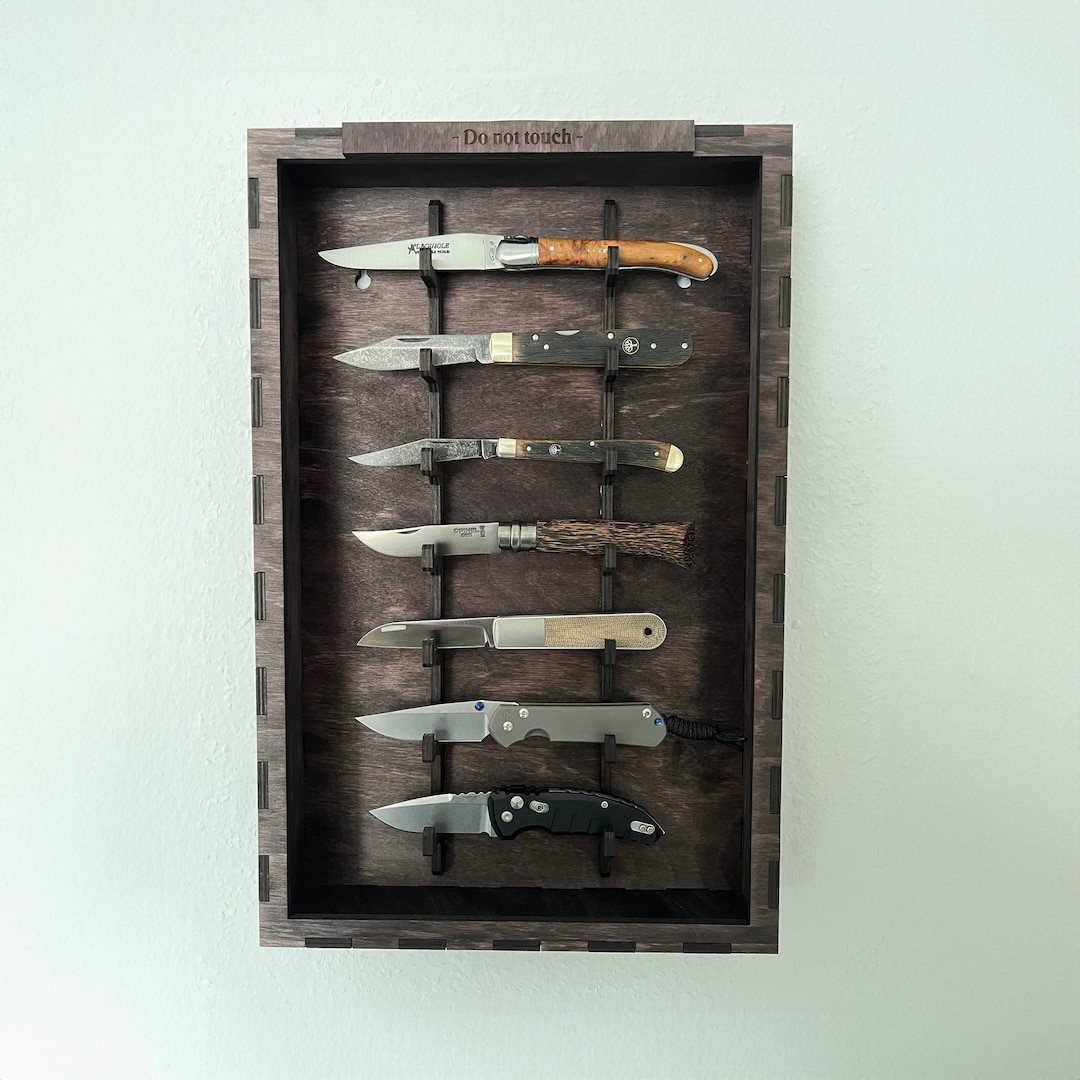 Knife Display Case, Custom Knife Holder, Knife Storage, Pocket Knife
