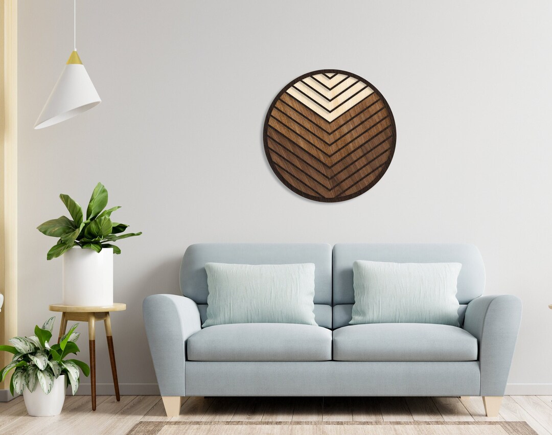 Round Wood Art Circle Wood Wall Art Reclaimed Wood Decor - Etsy