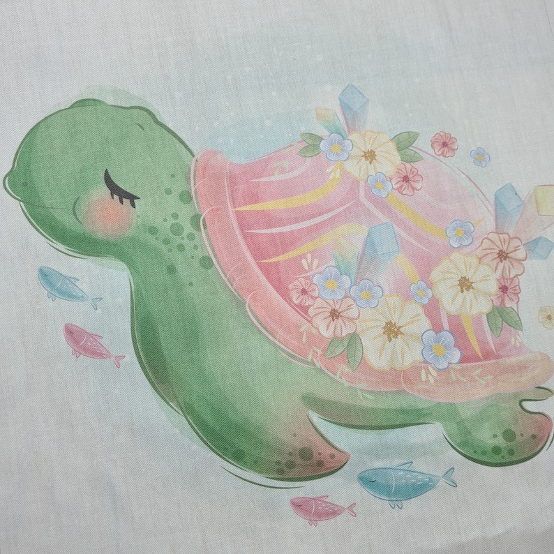 Sea Turtle Fabric Panel Cute Ocean Fabric for Quilting Baby - Etsy