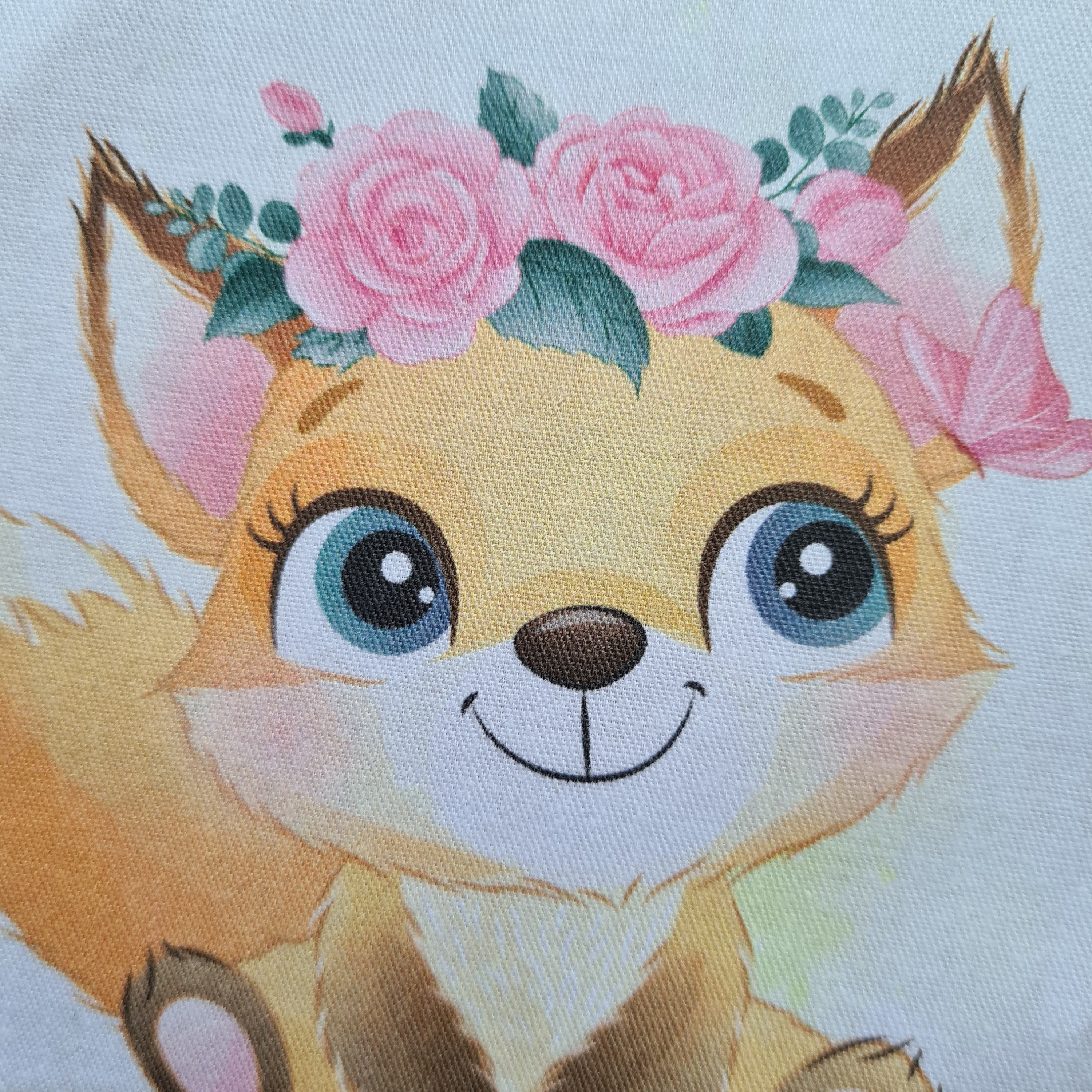 Baby deer fabric panel Baby quilt panels fabric Animal quilt Etsy