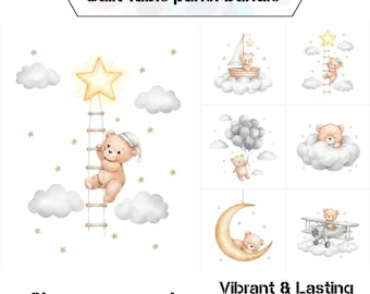 Baby bären quilt Panel Stoff, Kinder nähen Stoffpaket zum Quilten