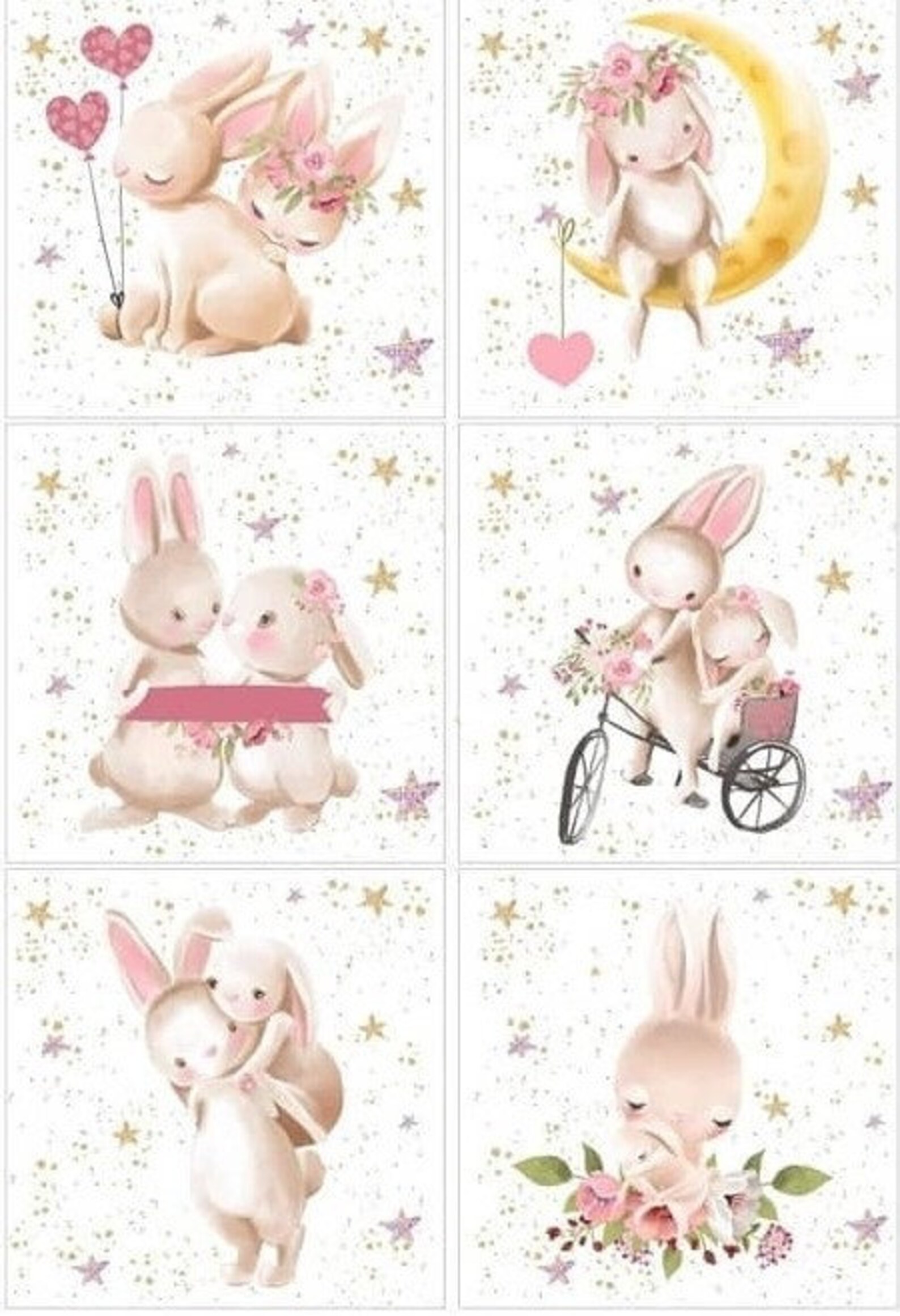 Baby Girl Organic Cotton Fabric Baby Quilt Panels Fabric Etsy UK